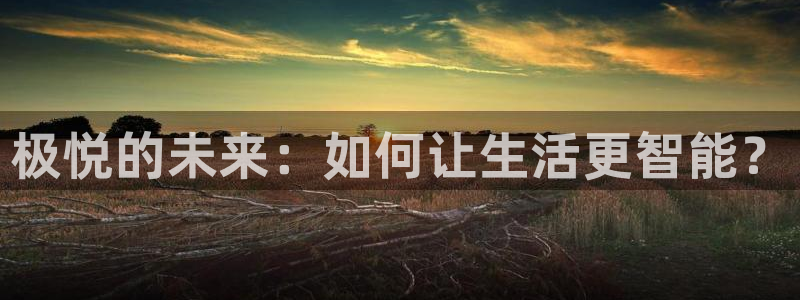 耀世娱乐-ng大舞台,有梦你就来：极悦的未来：如何让生活更智能？