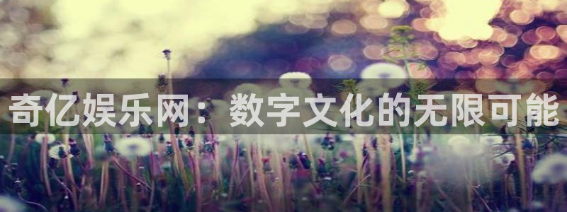 壹号大舞台官网：奇亿娱乐网：数字文化的无限可能
