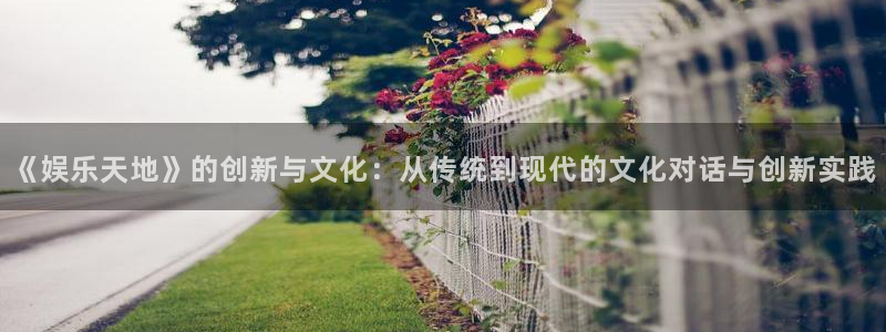 耀世娱乐平台app下载：《娱乐天地》的创新与文化：从传统到现代的文化对话与创新实践