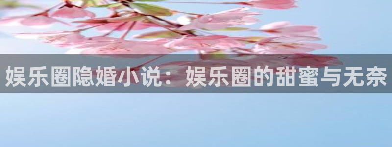 壹号电子娱乐app下载安装最新版本：娱乐圈隐婚小说：娱乐圈的甜蜜与无奈
