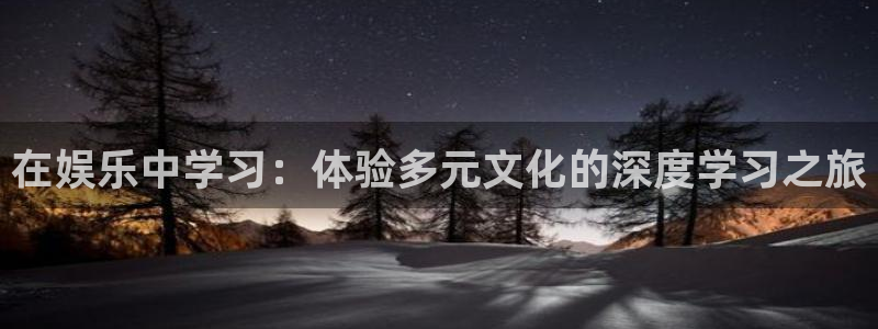 耀世娱乐下载：在娱乐中学习：体验多元文化的深度学习之旅